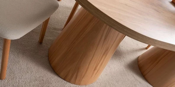 Nivara Bohem Ahşap Yemek Masası 90x180 - Resim 5