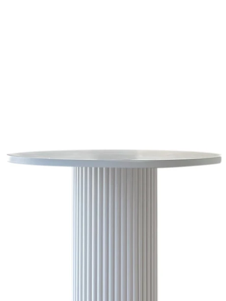 Arya Yuvarlak Ahşap Bohem Masa 130x130 - Resim 5