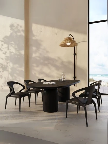 Majestica İtalyan Still Ahşap Yemek Masası 90x200 - Resim 3