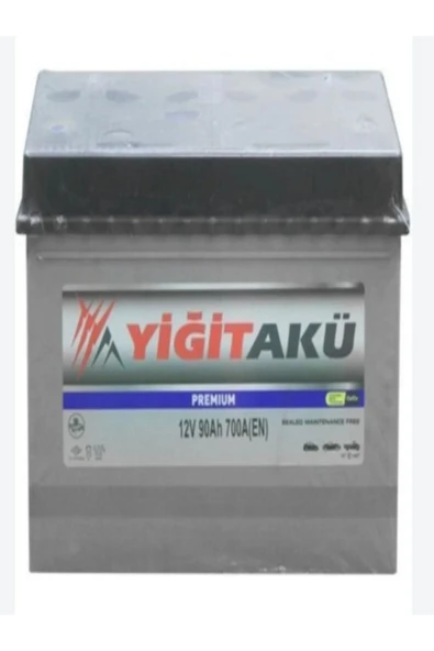 Yiğit 12 V 90 Amper Yiğit Akü . Güncel - Yeni Üretim.!! - 1