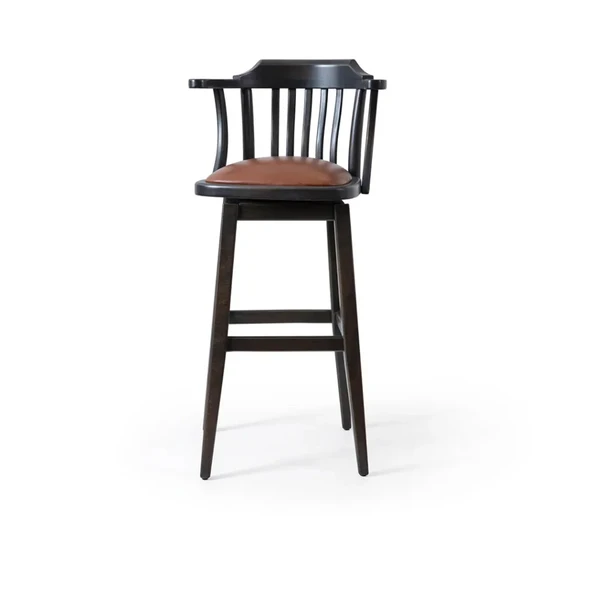Arven Döner Ahşap Bar Sandalyesi - Resim 6