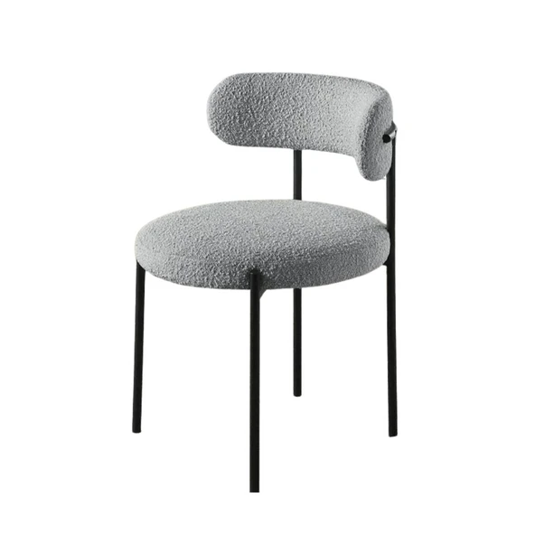 Teddy Sandalye, Siyah Metal - Resim 9