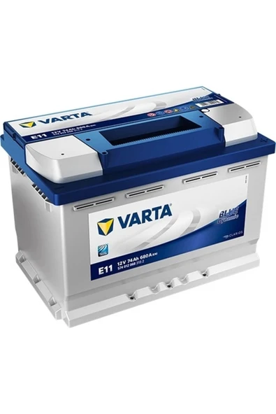 Varta E11 Akü 12 Volt 74 Ah Amper 680 En Blue Dynamic 74Ah - 1