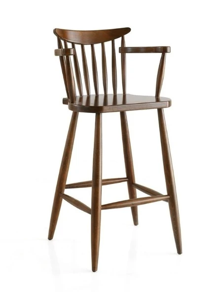 Hudson Ahşap Bar Sandalyesi - Resim 6