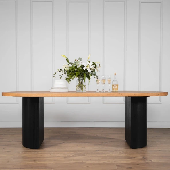 Zeno Oval Bohem Yemek Masası 90x180 - Resim 6