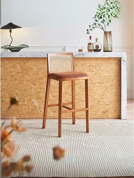 Martha Ceviz Bar Sandalyesi ürün görseli