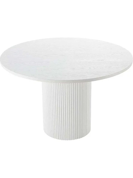 Breeze Yuvarlak Ahşap Bohem Masa 130x130 - Resim 4