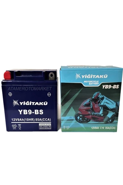 Yiğit Akü 12 V 9 Ah-Amper Motosiklet Aküsü- Yb9-Bs-2025 Üretim - 3