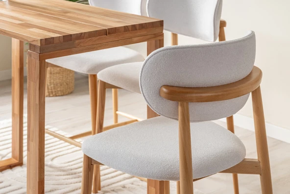 Polo Bohem Ahşap Bar Sandalyesi - Resim 9