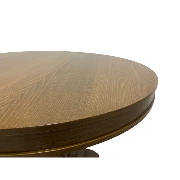 Orleans Fransız Klasik Still Yuvarlak Açılır Ceviz Masa 100x100 - Resim 3