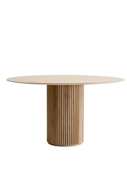 Breeze Yuvarlak Ahşap Bohem Masa 120x120 - Resim 10