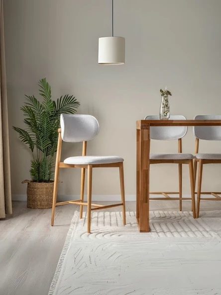 Polo Bohem Ahşap Bar Sandalyesi ürün görseli