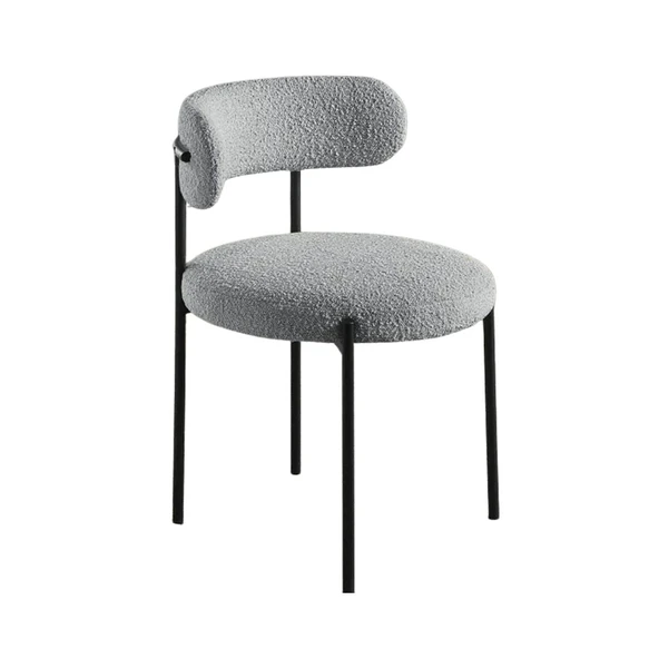 Teddy Sandalye, Siyah Metal - Resim 7