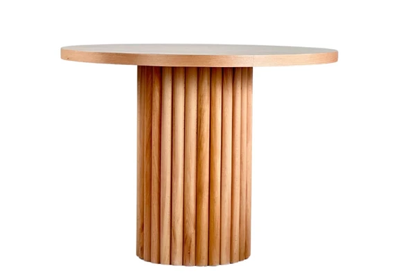 Kleopatra İskandinav Natural Ahşap Masa Sandalye Takımı 90x90 - Resim 3