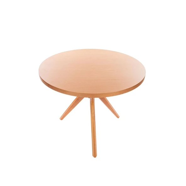 Posedion Natural Ahşap Masa Sandalye Takımı 110x110 - Resim 6