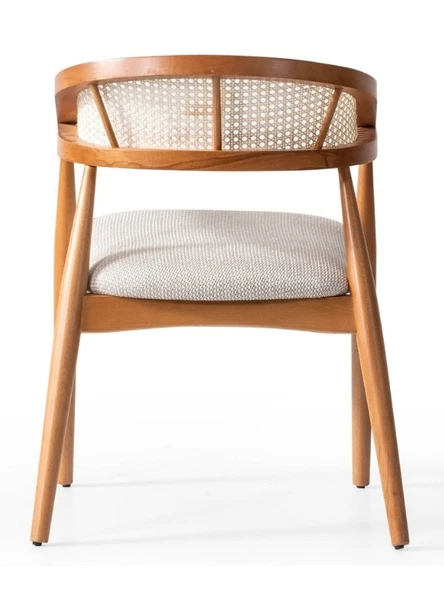 Gazel Hazeranlı Ahşap Bohem Sandalye - Resim 2