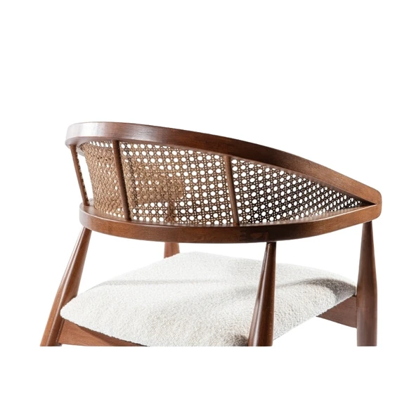 Neptün Ceviz Ahşap Masa Sandalye Takımı 120x120 - Resim 8