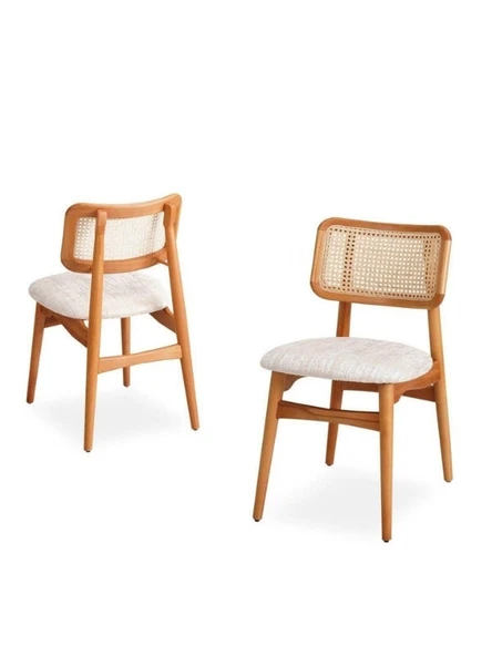 Tetra İskandinav Natural Ahşap Masa Sandalye Takımı 100x100 - Resim 9