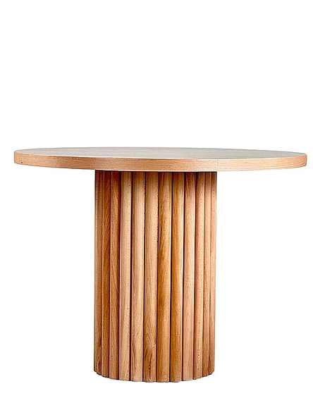 Athena İskandinav Natural Ahşap Masa Sandalye Takımı 100x100 - Resim 4