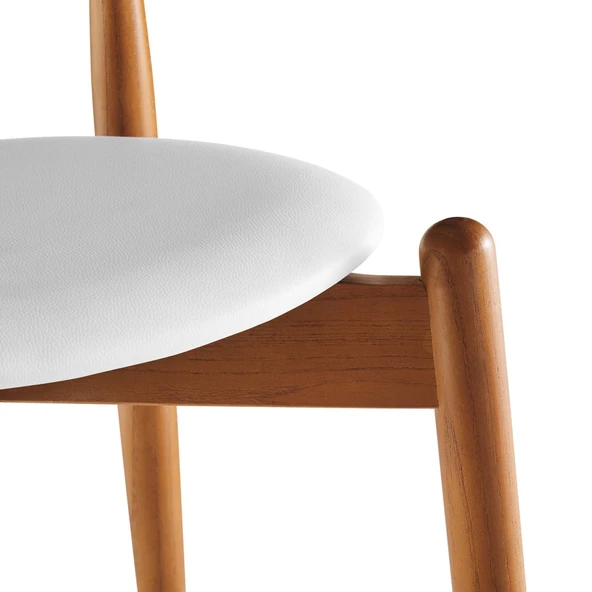 Palma İskandinav Ahşap Masa Sandalye Takımı 90x170 - Resim 7