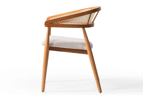 Gazel Hazeranlı Ahşap Bohem Sandalye - Resim 4