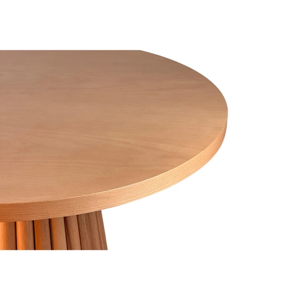 Seraphine İskandinav Natural Ahşap Masa Sandalye Takımı 110x110 - Resim 5