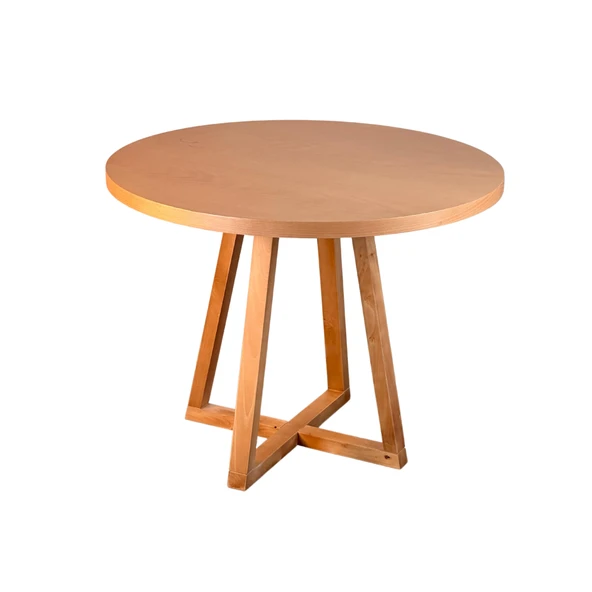 Tokyo Natural Ahşap Masa Sandalye Takımı 110x110 - Resim 3