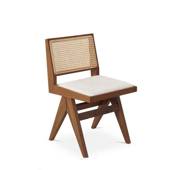 Lofoten Pergel Hazeranlı Hasırlı Ahşap Sandalye - Resim 9