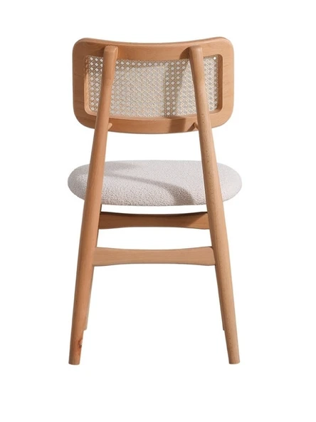 Odesa İskandinav Natural Ahşap Masa Sandalye Takımı 90x90 - Resim 8