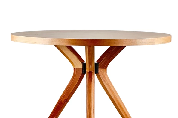 Posedion Natural Ahşap Masa Sandalye Takımı 110x110 - Resim 8