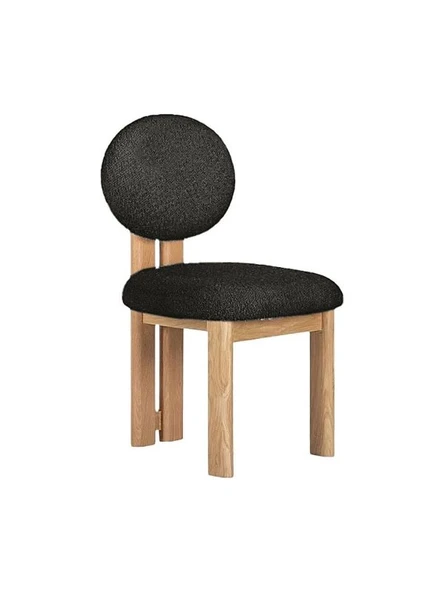 Coco İskandinav Teddy Natural Ahşap Bohem Sandalye - Resim 2