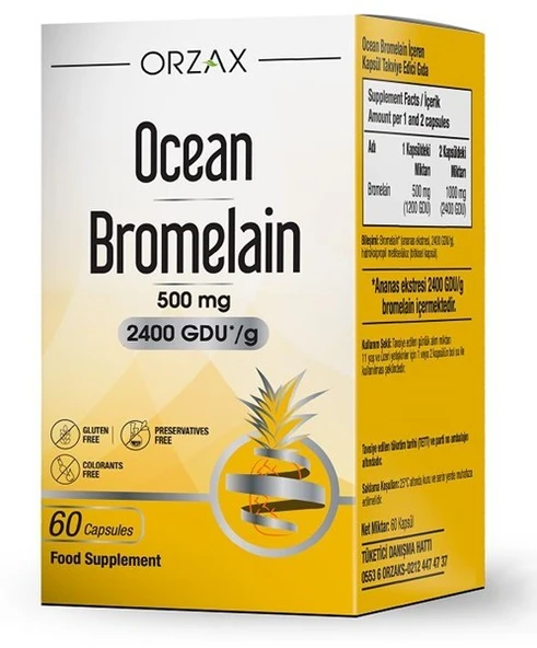 OCEAN BROMELIAN 500 MG 60 KAPSÜL ürün görseli 1