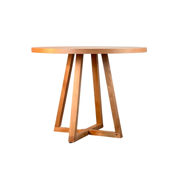 Tokyo Natural Ahşap Masa Sandalye Takımı 110x110 - Resim 4