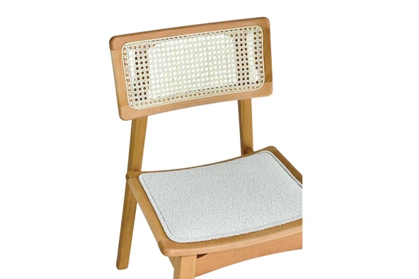 Rodos Natural Ahşap Masa Sandalye Takımı 100x100 - Resim 9