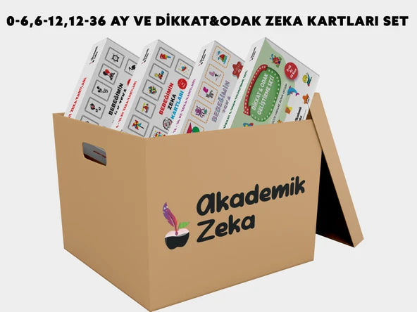 0-6 Ay,0-12 Ay,12-36 Ay Ve Dikkat&odak Geliştirme Zeka Kartları - 1
