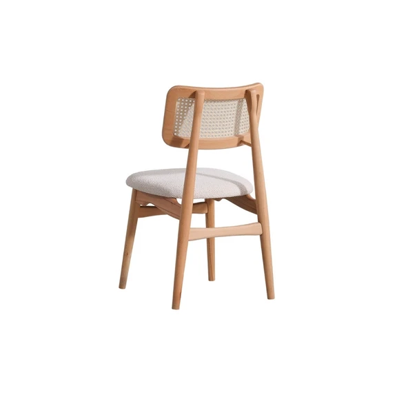 Pera Natural Ahşap Masa Sandalye Takımı 110x110 - Resim 10