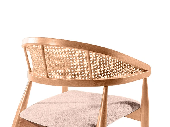 Gazel Hazeranlı Ahşap Bohem Sandalye - Resim 12