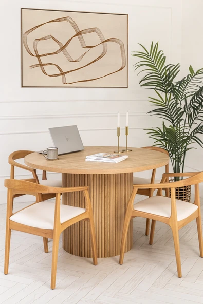 Helsinki C Model Bohem Ahşap Sandalye - Resim 12