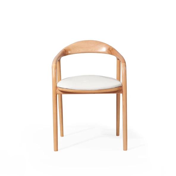 Midas İskandinav Natural Ahşap Masa Sandalye Takımı 80x150 - Resim 8