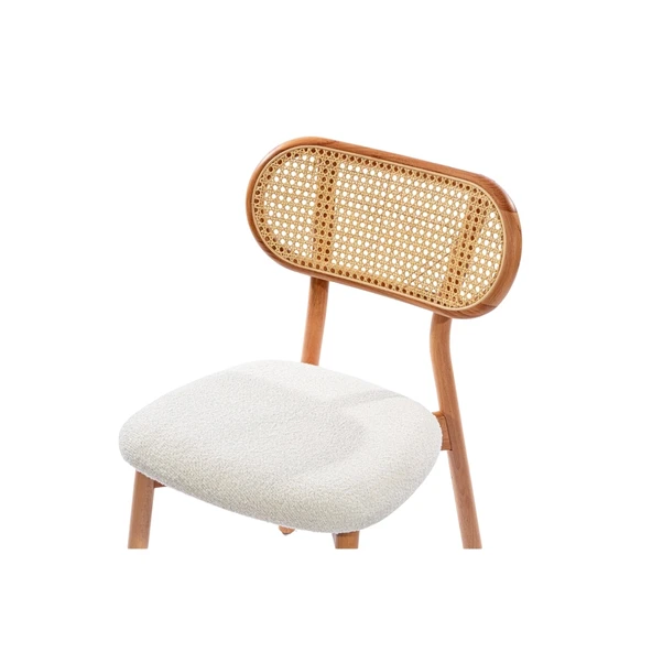 Bergen İskandinav Natural Ahşap Masa Sandalye Takımı 100x100 - Resim 8