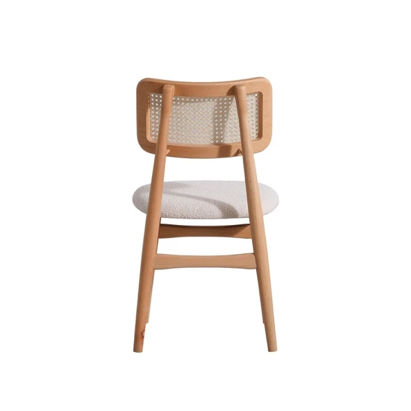 Pera Natural Ahşap Masa Sandalye Takımı 110x110 - Resim 8