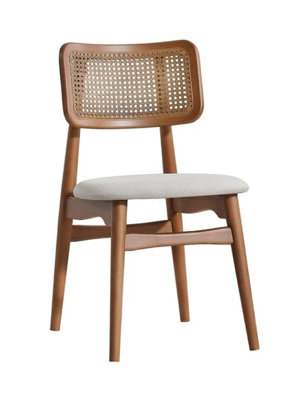 Helios Hazeranlı Natural Ahşap Bohem Sandalye - Resim 7