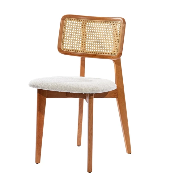 Seraphine İskandinav Natural Ahşap Masa Sandalye Takımı 110x110 - Resim 8