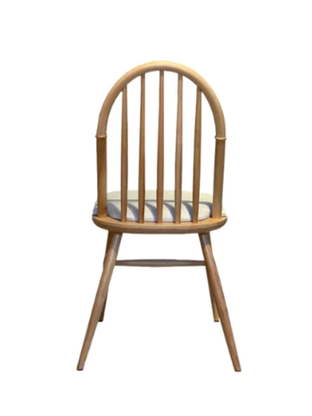 Rustica Döşemeli Classic Natural Ahşap Yemek Sandalyesi - Resim 2