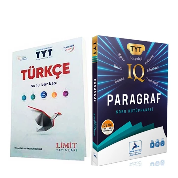 Limit TYT Türkçe ve Paraf Yayınları Paragraf Soru Kütüphanesi Seti 2 Kitap ürün görseli 1