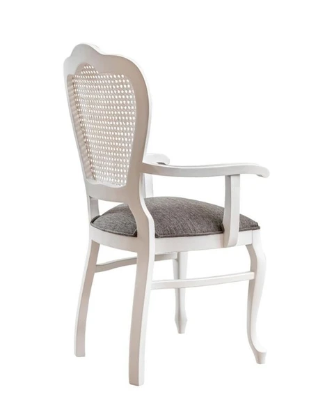 Versailes Hazeranlı Kolçaklı Klasik Ahşap Sandalye - Resim 2