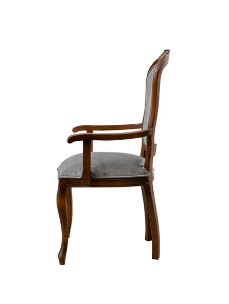 Victoria Kolçaklı Ahşap Oymalı Country Sandalye - Resim 7