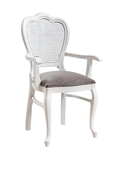 Versailes Hazeranlı Kolçaklı Klasik Ahşap Sandalye - Resim 3