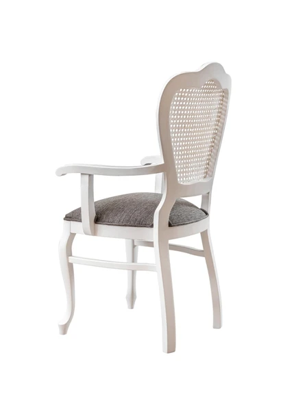 Versailes Hazeranlı Kolçaklı Klasik Ahşap Sandalye - Resim 7