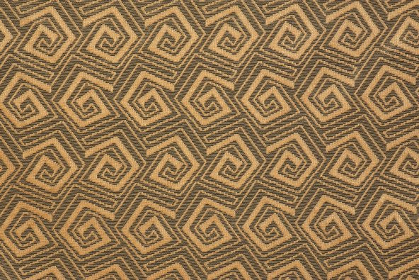 GEOMETRİK GOLD TEK KANAT Dikilmiş Pileli Fon Perde 300*260 Cm - 3